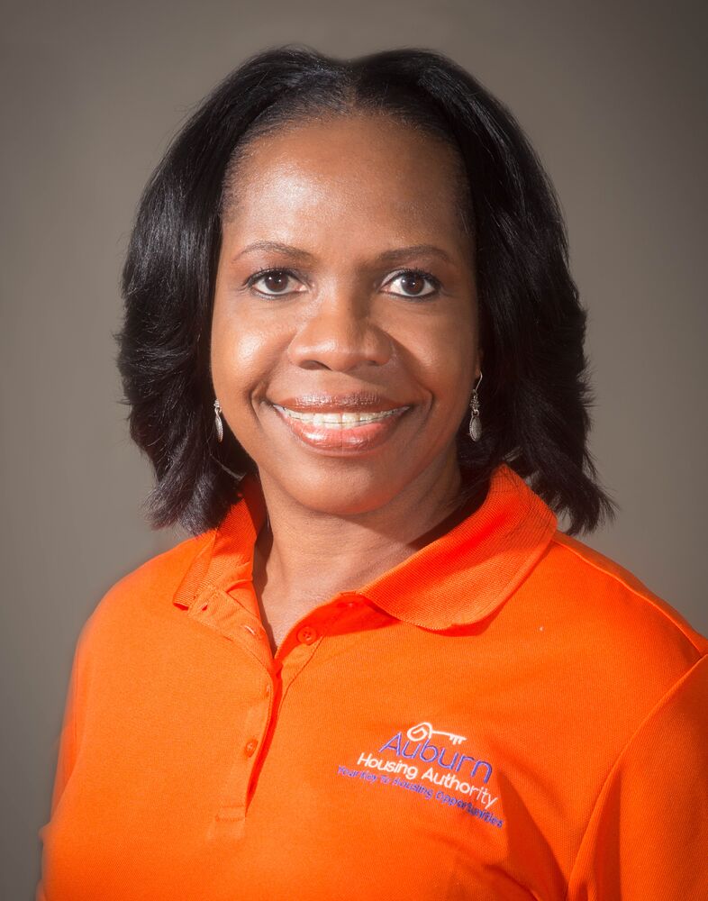 AHA CEO Sharon Tolbert in orange shirt 