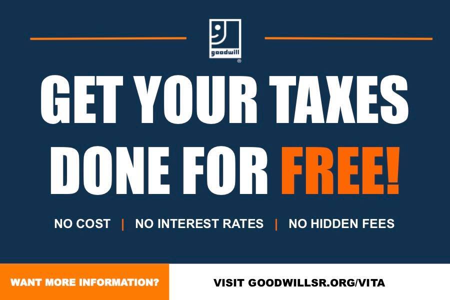 Goodwill Taxes Done Free through Vita Program