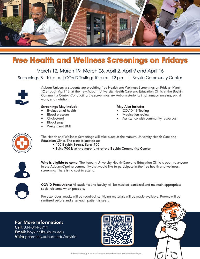 Boykin Flier-2 Health Wellness Screening Fridays