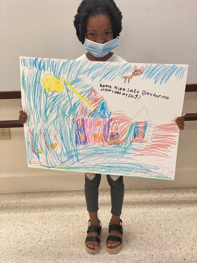 Janyah Robinson, 2nd grade What Home Means to Me poster