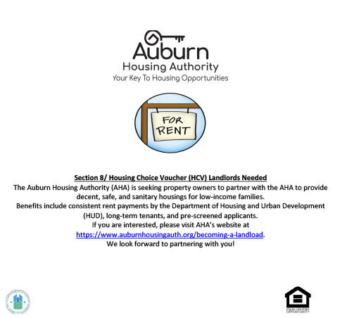 Auburn housing authority landlords needed