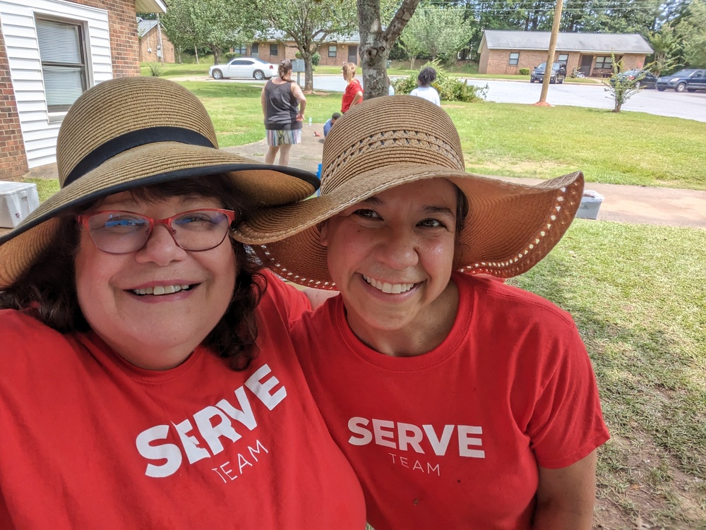 AHA Resident Service -Serve Charlotte Mattox and volunteer outside