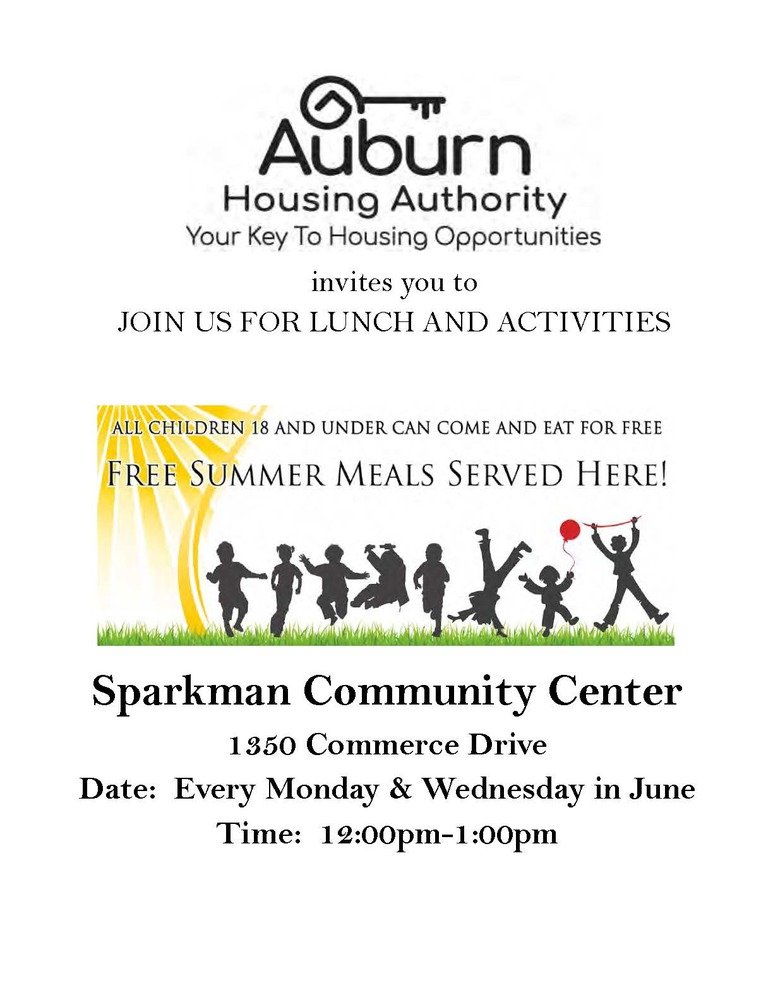 2019 Sparkman June summer feeding program flyer