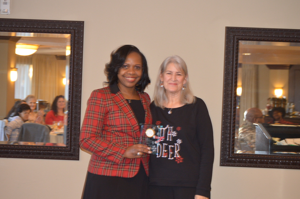 Sandra Sanders 25 years of service recognition in LHA newsletter
