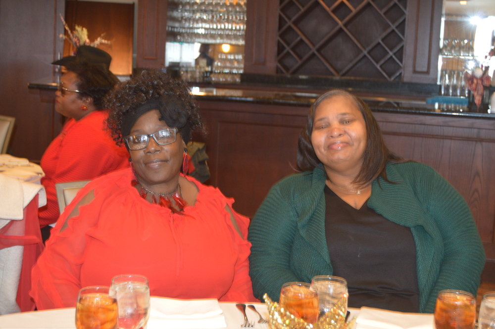ladies at employee luncheon christmas in lha newsletter