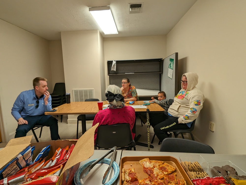 Daniel Hughes with Cadence Bank teaching residents