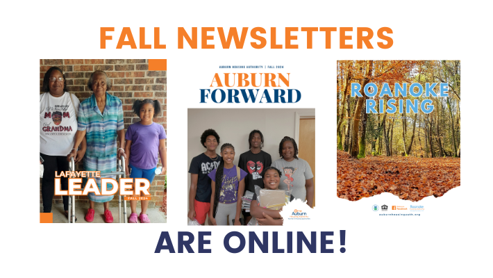 Fall newsletter website banner with covers