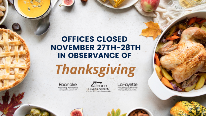 Office Closure Thanksgiving Banner