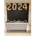 graduation reception table with 2024 balloons