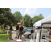 Auburn Public Safety in Ridgecrest parking lot near tents