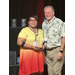 AHA Executive Coordinator Tabitha Griffin with Alabama State President holding an award